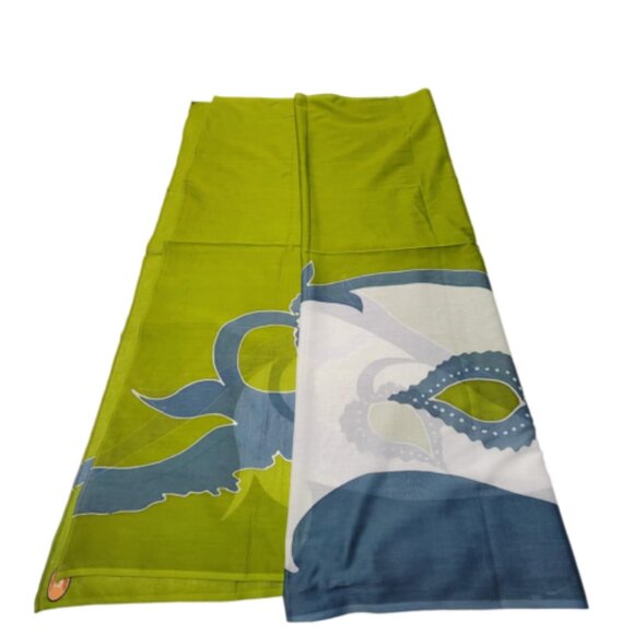 Womens Sarong Pareo Cotton Wrap HandPainted Batik Wrapskirt Beachwear - NEW - Picture 5 of 6